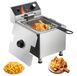 OEM Latios Commerciële Friteuse - Elektrische Tafelmodel Frituurpan - 3100 W - 9 L - RVS