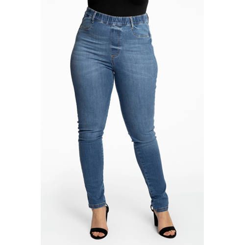 Yoek High Waist Skinny Jeans - Light Denim