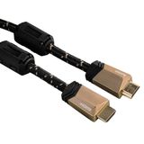 Hama 39122125 HDMI kabel 3 m HDMI Type A (Standaard) Zwart, Brons