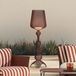 Kartell Lampadaire d'extérieur LED Kabuki, rouge, IP44, à intensité variable