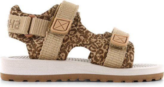 Shoesme Sandalen met panterprint, Beige, Maat 33