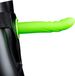 Ouch! Shots Ouch! by Shots - Glow in the Dark Textured Curved Hollow Strap-On - 8 / 20 cm
