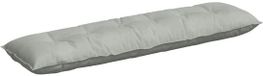 vidaXL Rugkussen Lichtgrijs 180 x 50 cm Corduroy stof