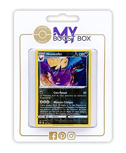 my-booster Nostenfer (Crobat) 105/195 Holo Reverse - Myboost X Epée et Bouclier 12 Tempête Argentée - Doos met 10 Franse Pokemon kaarten