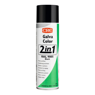 CRC Industries CRC Zink-corrosiebeschermingsspray Galvacolor'2 in 1', 500 ml, Kleur: BLACK Aantal:1