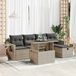 Maison Exclusive - Salon de jardin 6 pièces avec coussins, gris clair, rotin synthétique