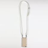 Transparante Xiaomi Transparante beschermhoes met gehard glas voor Xiaomi Redmi Note 12 4G, leren koord 2, wit