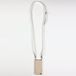 Transparante Xiaomi Transparante beschermhoes met gehard glas voor Xiaomi Redmi Note 12 4G, leren koord 2, wit