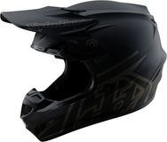 Troy Lee Designs GP Pro Mono, casque de motocross pour jeunes, couleur: Mat Noir/Gris, taille: M