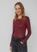 s.Oliver T-shirt met pailletten en lange mouw voor dames in bordeaux