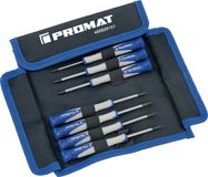 Promat jeu de tournevis de précision 7 pièces - torx