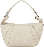 Fritzi aus Preußen Croissant Hobo Bag Grainy Light Beige schoudertas