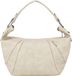 Fritzi aus Preußen Croissant Hobo Bag Grainy Light Beige schoudertas