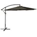 Happy Garden OAHU Ombrello rotondo a sbalzo 3m diametro grigio