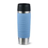 EMSA Travel Mug Waves Grande 500 ml Blauw, Roestvrijstaal