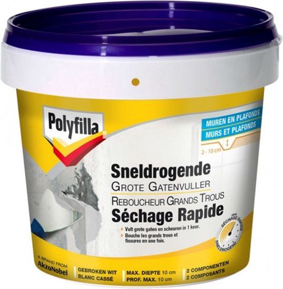 Polyfilla Sneldrogende Grote Gatenvuller - 1KG