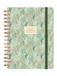 Finocam - Spiral Planner 2026 1 Day to View | January - December 12 months | Annual Planner 2026 with elastic band | Double Spiral Hardcover You - Wheat - International, Medium - E10-155x212 mm
