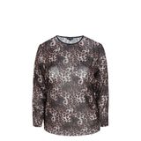 Exxcellent top Plus Size met panterprint - meerkleurig