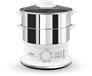 Tefal VC1451 - Stoomkoker - 900W - 2 manden - Wit/RVS