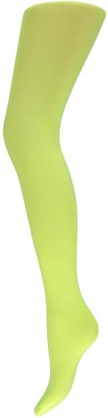 - Fluor gele dames panty 60 denier S/M