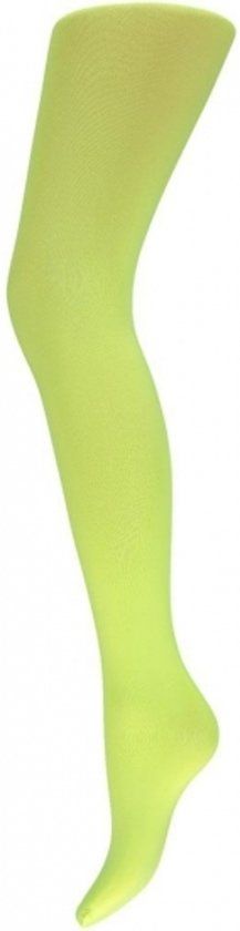 Panda - Fluor gele dames panty 60 denier S/M
