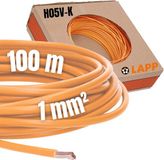 LAPP 4510093 H05V-K Schakeldraad - 1 x 1 mm² Oranje Kabel - 100 m