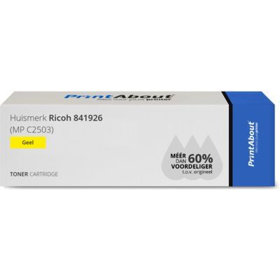 Huismerk Ricoh 841926 Toner Geel Hoge capaciteit