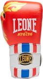 Leone1947 Thai Style Leer Kunstmatige Bokshandschoenen Rood 12 oz