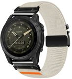By Qubix Qubix - Geschikt voor Garmin bandje - 26mm Quickfit - Nylon bandje met parachute sluiting - Sterrenlicht - Geschikt voor Garmin Tactix 8 - 51mm