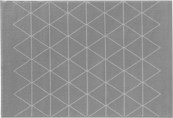 Livettti.NL Livetti Vloerkleed Tapijt Mat 120x170cm - Woven Yvo Grijs