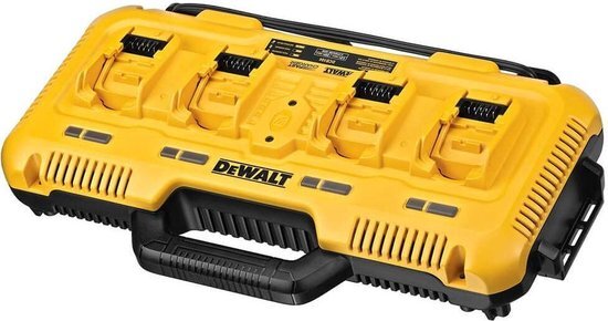 DeWalt DCB104-QW 4-poort Snellader 12V-18V-54V Li-ion