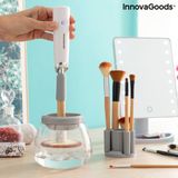InnovaGoods Luxe Pinceaux de maquillage nettoyeur - Électrique - Nettoyage et séchage - Sans fil - Blanc