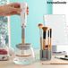 InnovaGoods Luxe Pinceaux de maquillage nettoyeur - Électrique - Nettoyage et séchage - Sans fil - Blanc