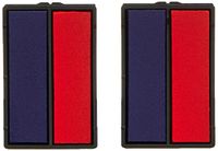 Trodat Reservekussen 6/4850/2 - Blauw/Rood - Set van 2
