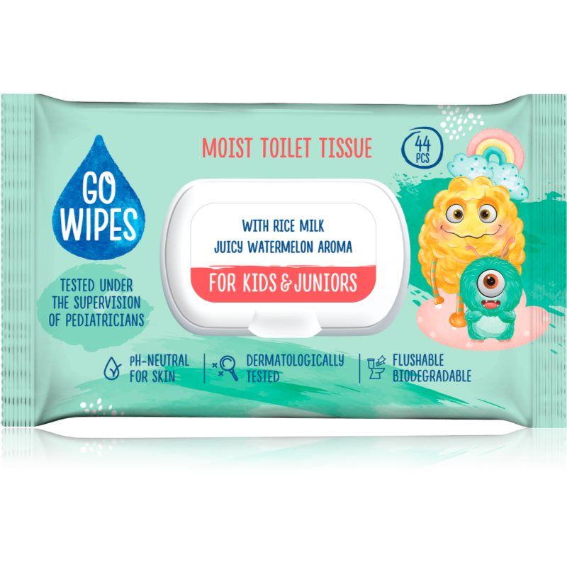 Gowipes Toiletpapier Vochtig toiletpapier (44 Pcs.) For Kids & Juniors