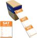 Avery-Zweckform Avery Etiketten HACCP zaterdag oranje bedrukt in 5 talen 40x56mm
