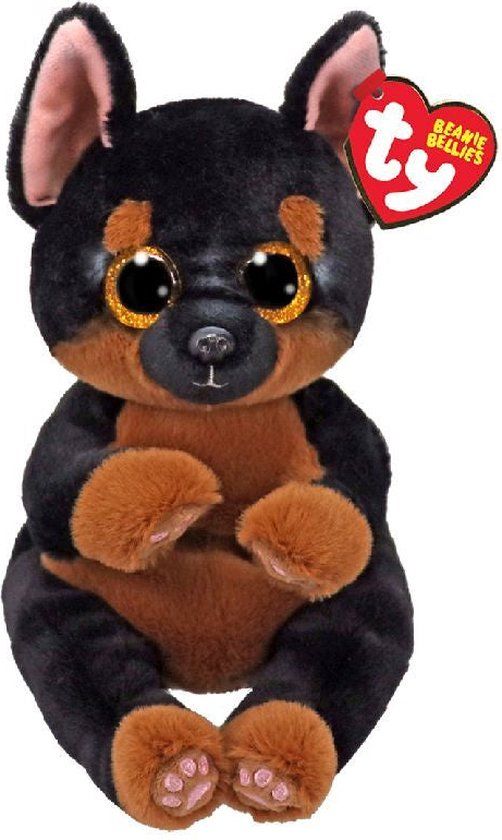 Ty Beanie Babies Bellies Knuffel Hond Fritz 15 cm - Blauw - 6+ jaar