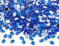 Decoratieve Acryl Decoratieve Edelstenen Ovaal Blauw 6 x 8 mm 5000 Stuks