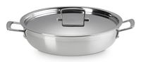 Le Creuset 3-laags roestvrijstalen braadpan met antiaanbaklaag | Deksel | 30 cm | 4,8 l