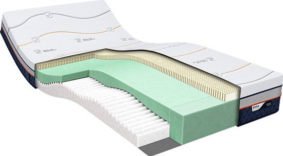 M line Iconic Star 4 Matras 90 x 200 cm - Talalay Latex & Koudschuim - Medium - Eenpersoons