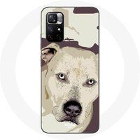 Maniacase Etui Redmi Note 11 5G Pitbull hond wit