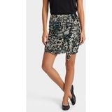 GUESS Verdiana Mini Ruffle Aquarelle Leopard Pr Taille: XS | Mini Jupes Outlet | Femme | Cyan
