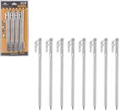 Holland Connections 8 pièces de mâts de tente Inox 420J2 trempé 20 cm Argent