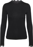 Vero Moda VMROSA LS HIGHNECK TOP JRS NOOS 10295141 Noir Femme XL