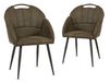 PLATON Ensemble de 2 chaises vert