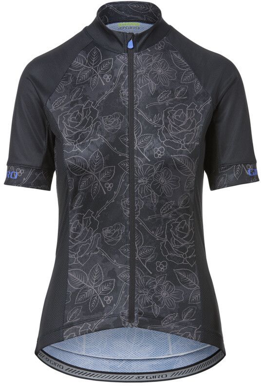 Giro Chrono Sport Jersey Dames - black floral - Maat: -