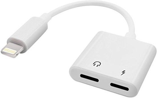eforyou Lightning 2 in 1 splitter audio adapter opladen & audio voor iPhone 7 8 X XS XR