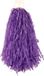 Merkloos Cheerball 2x met ringgreep paars 28 cm pompom Cheerleader verkleed accessoires