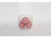 Twee Esse ballen, antieke roze parels, 8 cm, 8 stuks