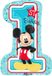 AMSCAN - Mickey Mouse Folieballon Cijfer 1 - Verjaardag - 7 cm
